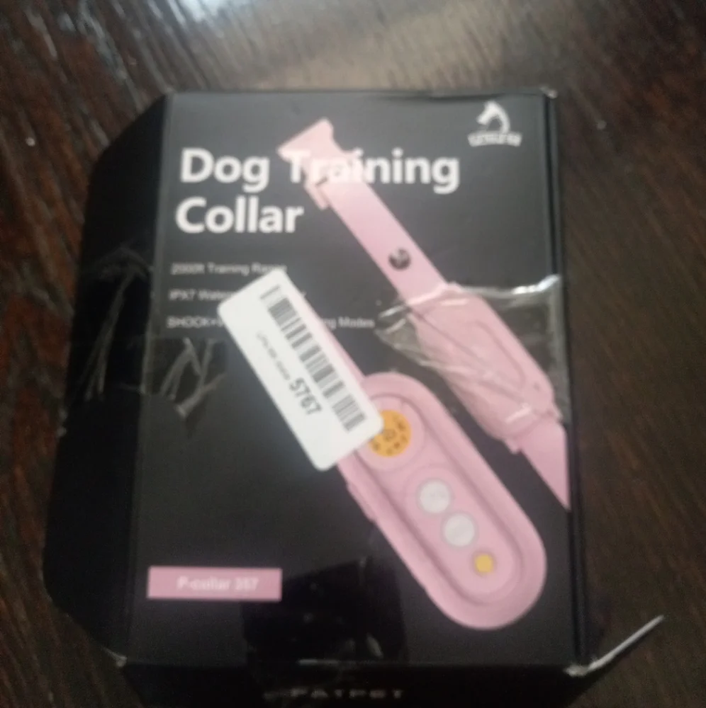 Dog Training Collar 2000ft Training Range Waterproof Reciever Patpet Color Pink